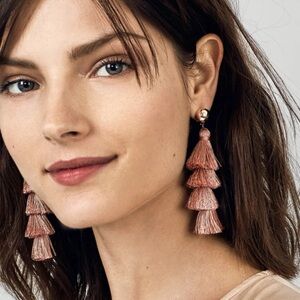 Baublebar Rose Gold Tassel Earrings